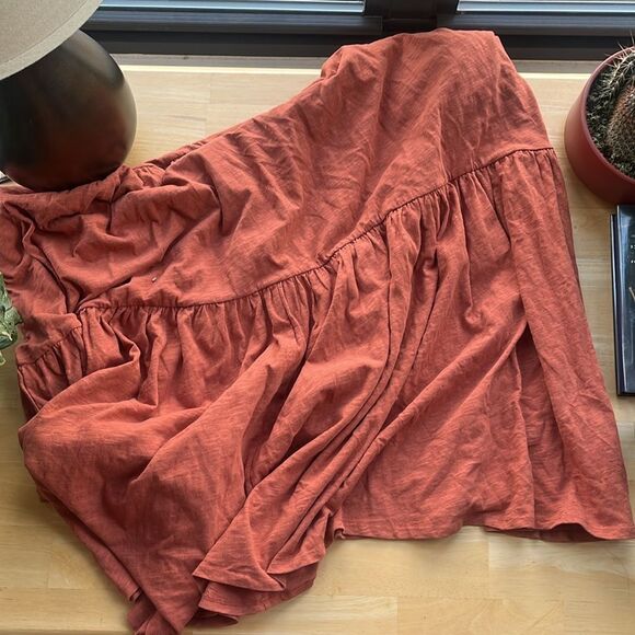 NWT Marine Layer Braided Strap Maxi Dress Baked Clay XL - Picture 4 of 4